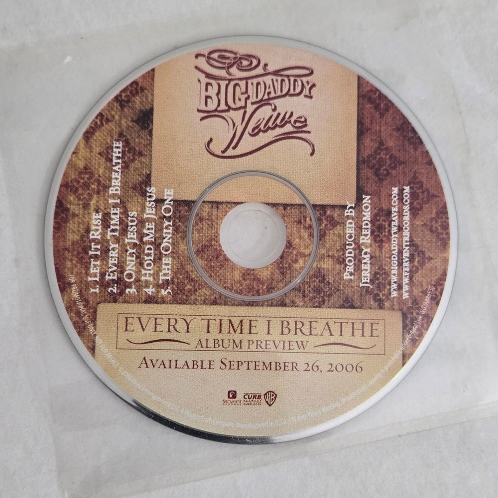 Big Daddy Weave Every Time I Breathe CD 2006 Promo Sampler‎ Christian Rock